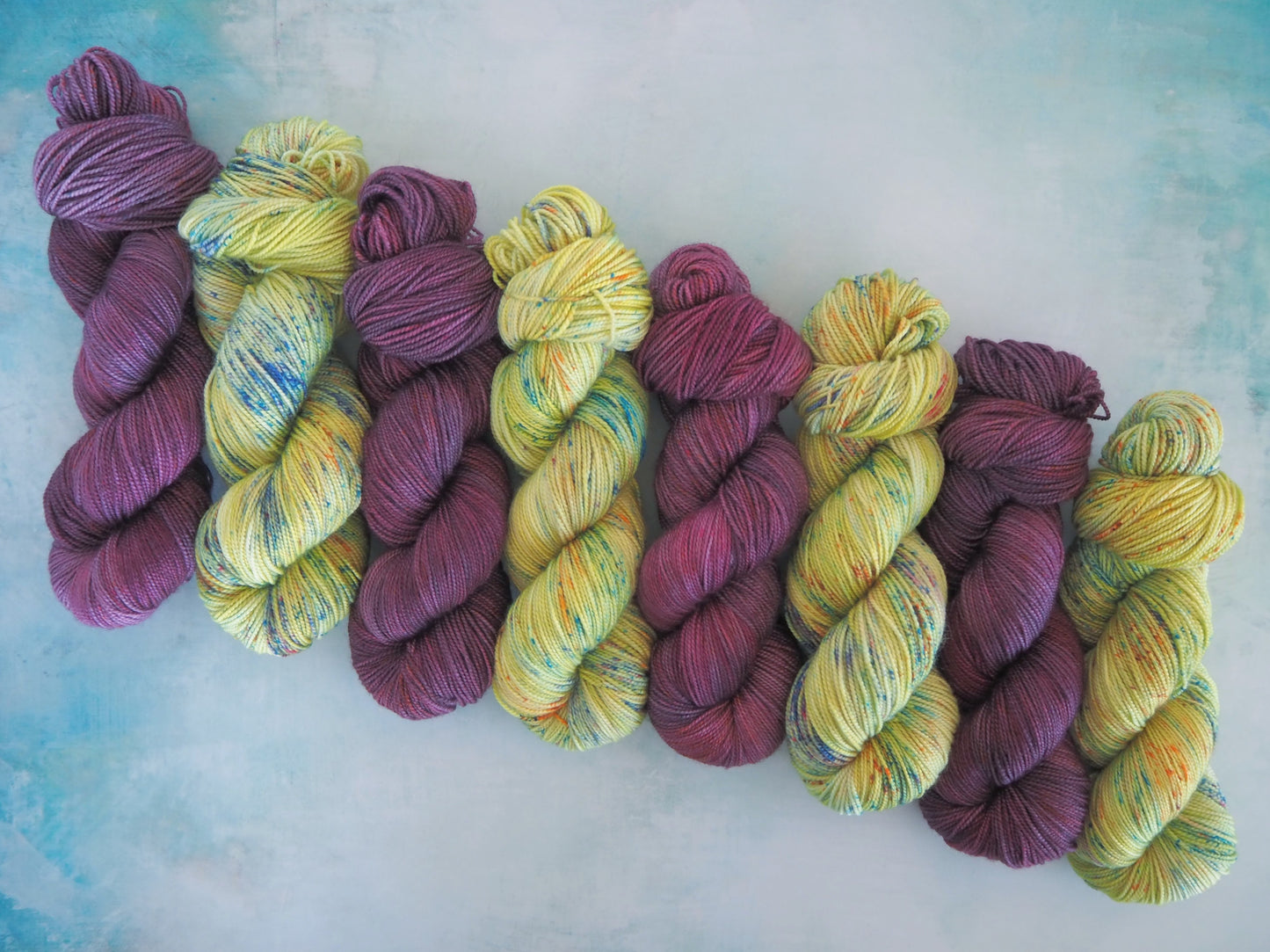 Silky Twist yarn (80% SW Merino/20% Silk, weight 1)